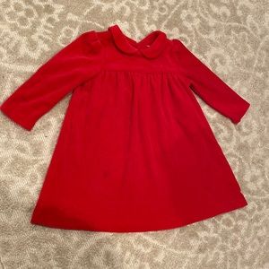 Ralph Lauren Velour Christmas Baby Dress